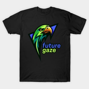 Green eagle future gaze illustration T-Shirt